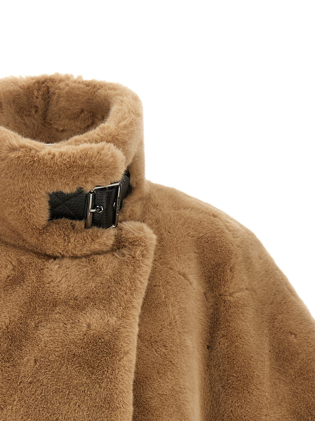 Beige Fur-Effect Cape