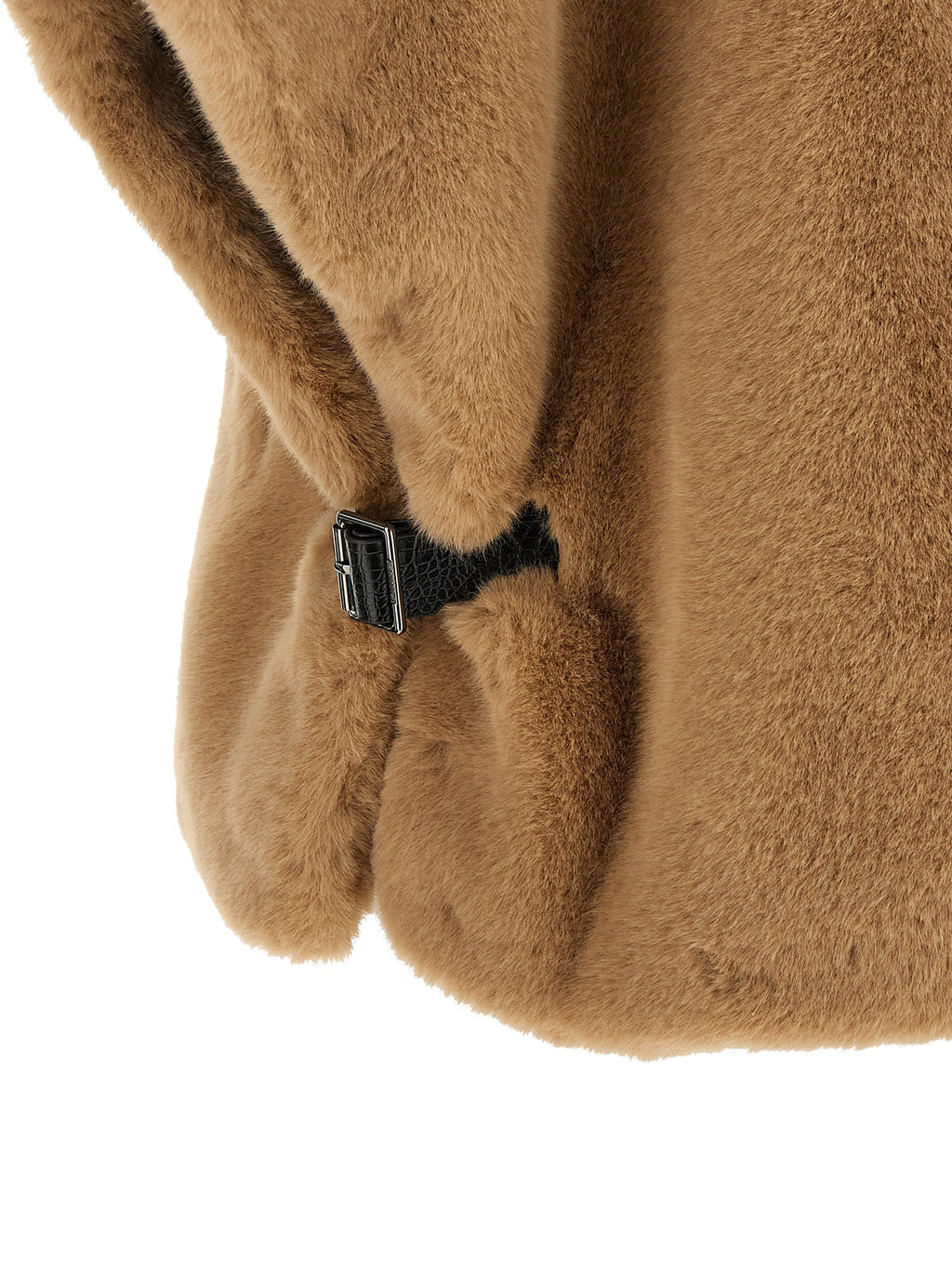 Beige Fur-Effect Cape