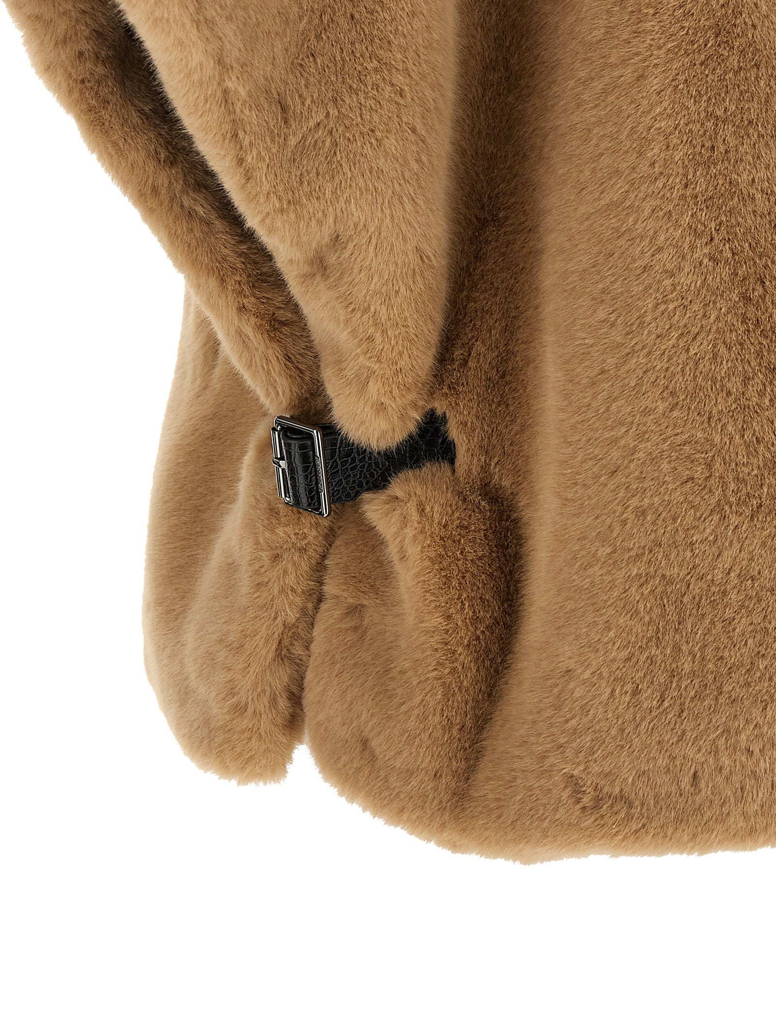 Beige Fur-Effect Cape