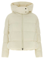 Beige Polyamide Full-Length Down Jacket