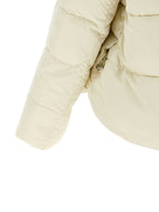 Beige Polyamide Full-Length Down Jacket