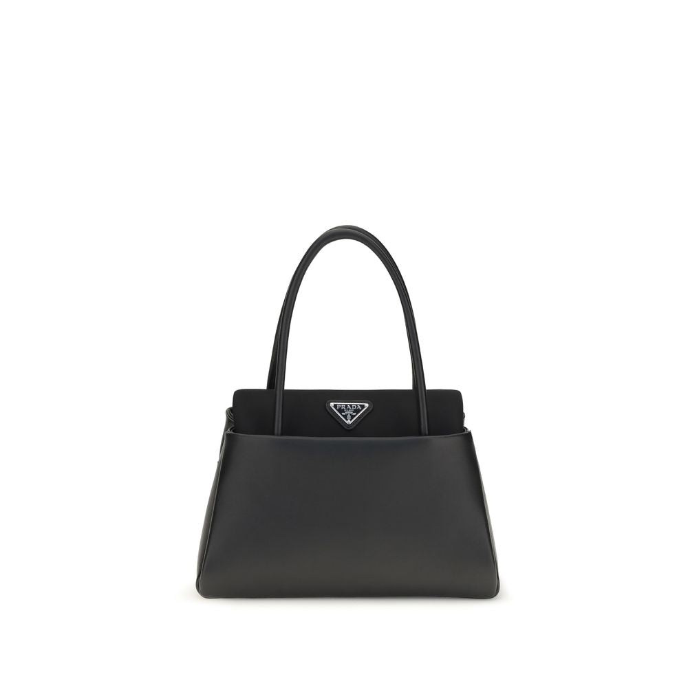 Compact Calfskin Top Handle Bag