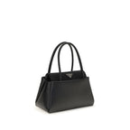 Compact Calfskin Top Handle Bag