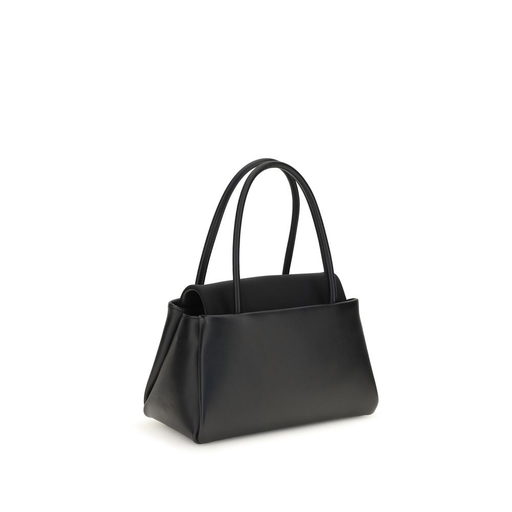 Compact Calfskin Top Handle Bag