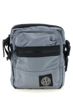 Gray Polyamide Crossbody Bag