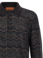 Multicolor Cashmere Zigzag Cardigan