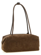 Brown Calfskin Shoulder Bag