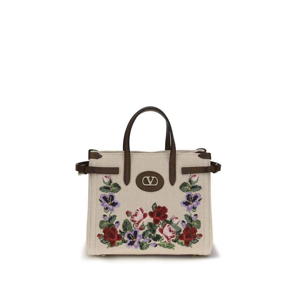 Linen Antibes Mini Shoulder Bag
