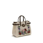 Linen Antibes Mini Shoulder Bag