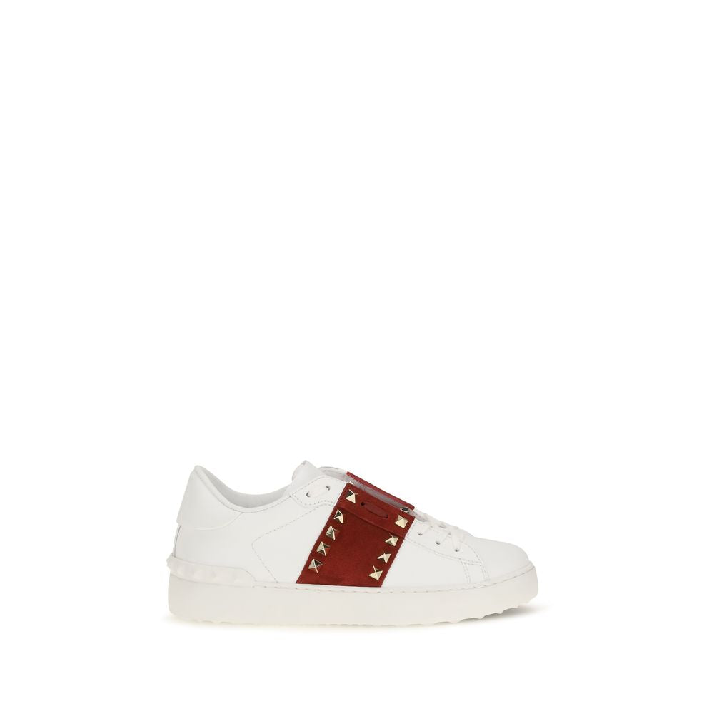Calfskin Rockstud Untitled Sneakers