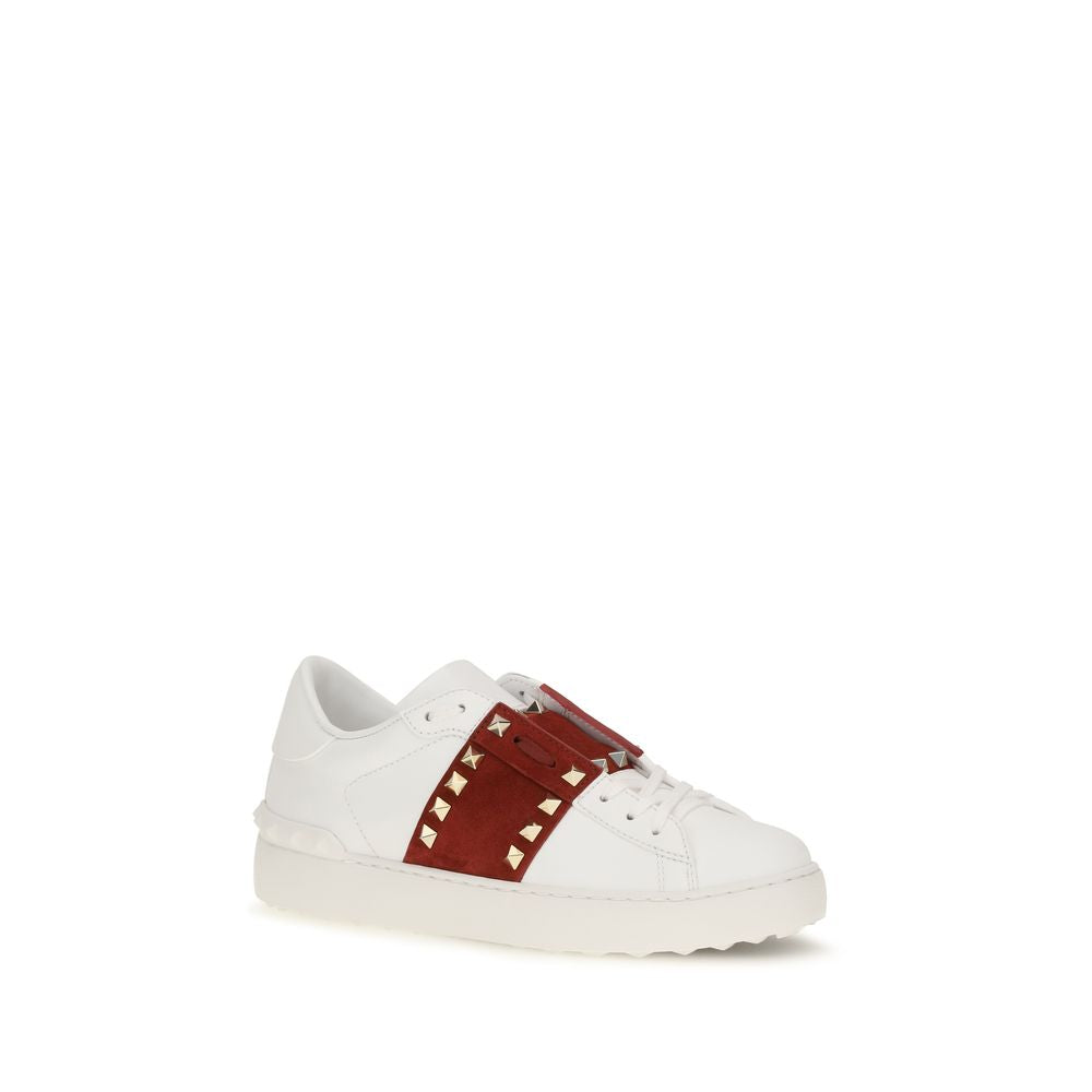 Calfskin Rockstud Untitled Sneakers