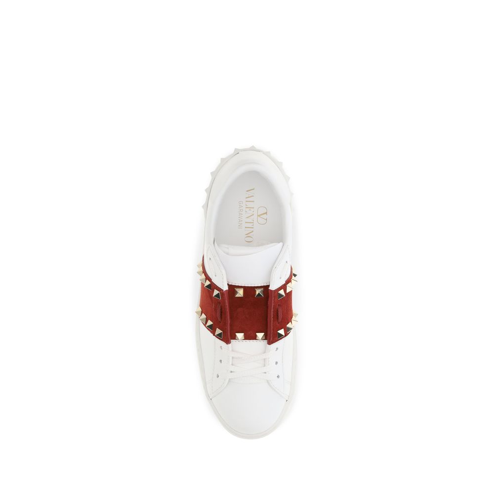 Calfskin Rockstud Untitled Sneakers