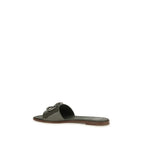 Calfskin Patent Slide Sandals