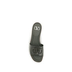 Calfskin Patent Slide Sandals