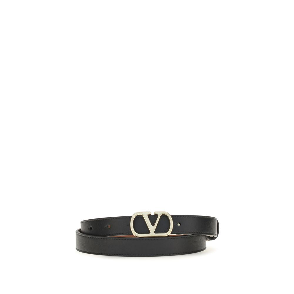 Reversible Calfskin VLogo Signature Belt