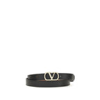 Reversible Calfskin VLogo Signature Belt