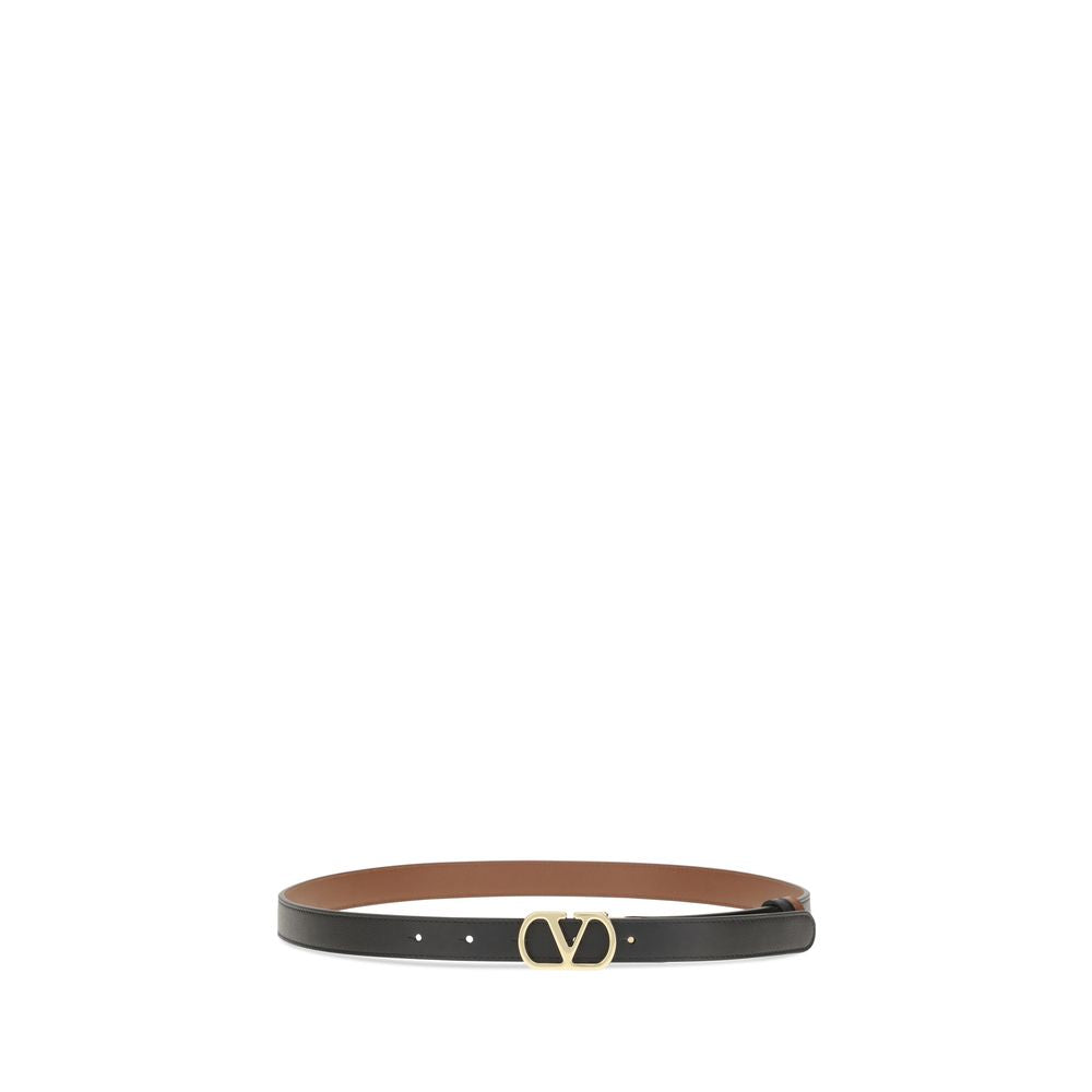 Reversible Calfskin VLogo Signature Belt