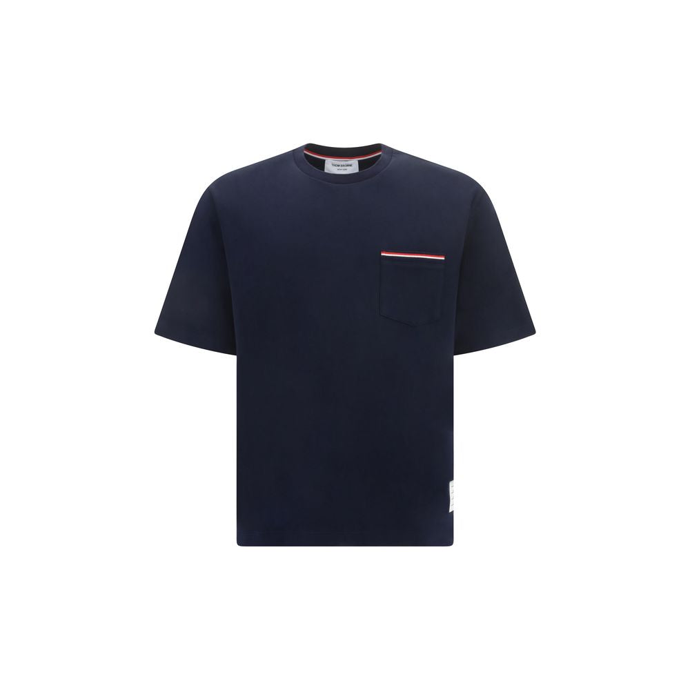 Oversized Blue Cotton T-Shirt