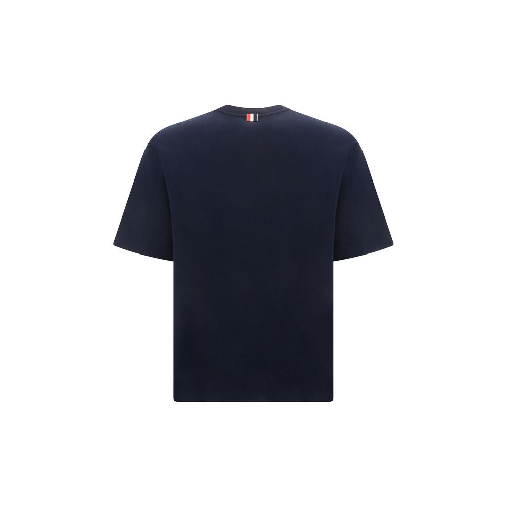 Oversized Blue Cotton T-Shirt