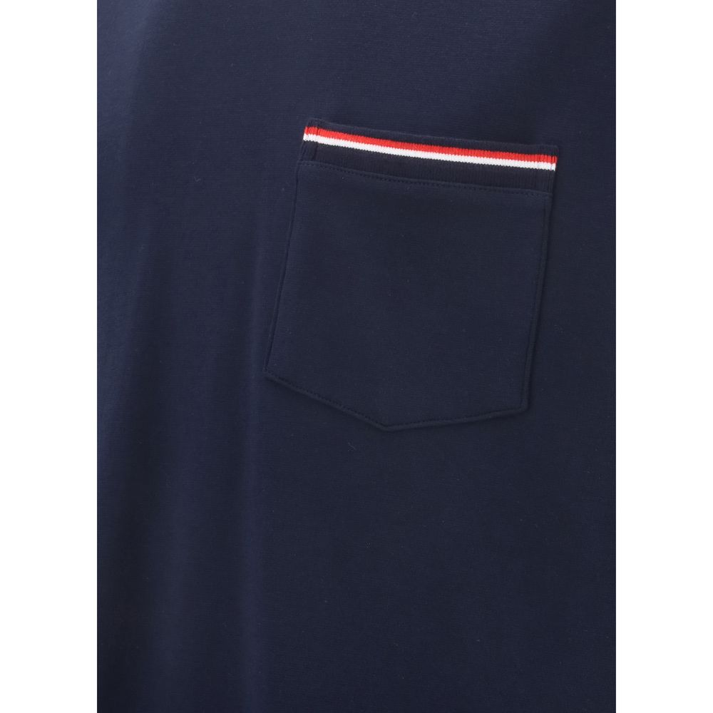 Oversized Blue Cotton T-Shirt