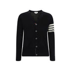Black Wool Tailored Cardigan
