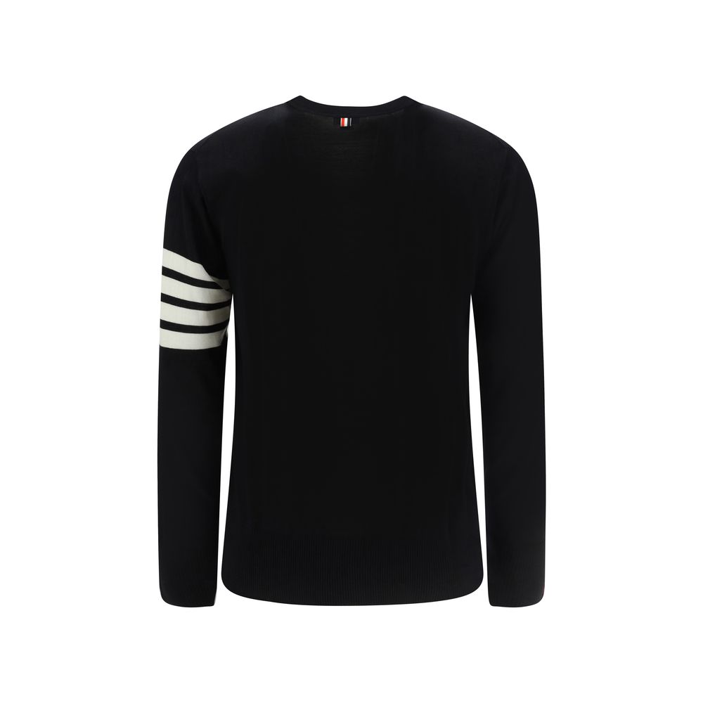 Black Wool Tailored Cardigan