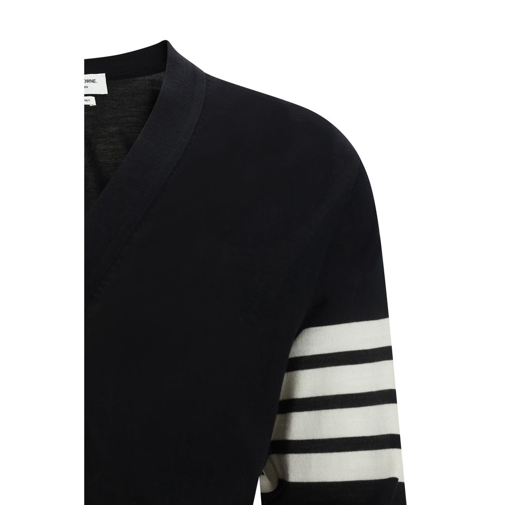Black Wool Tailored Cardigan