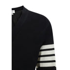 Black Wool Tailored Cardigan