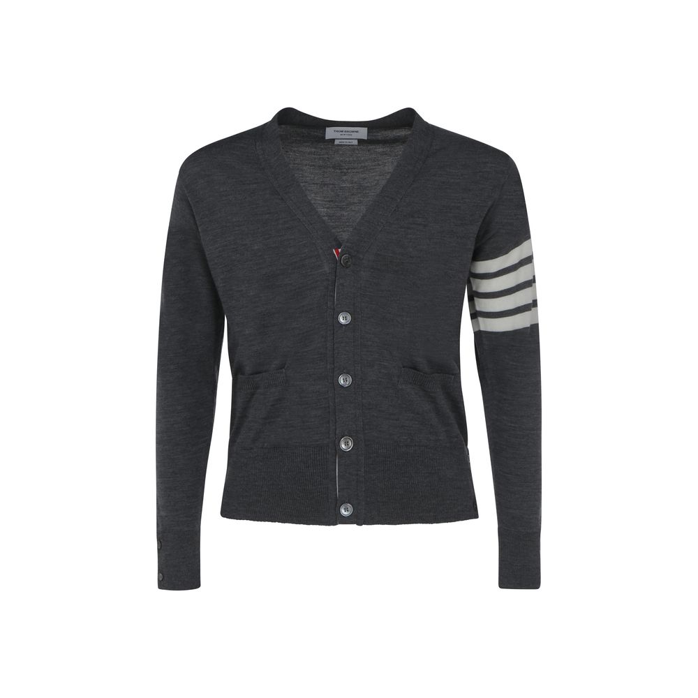 Gray Wool Cardigan
