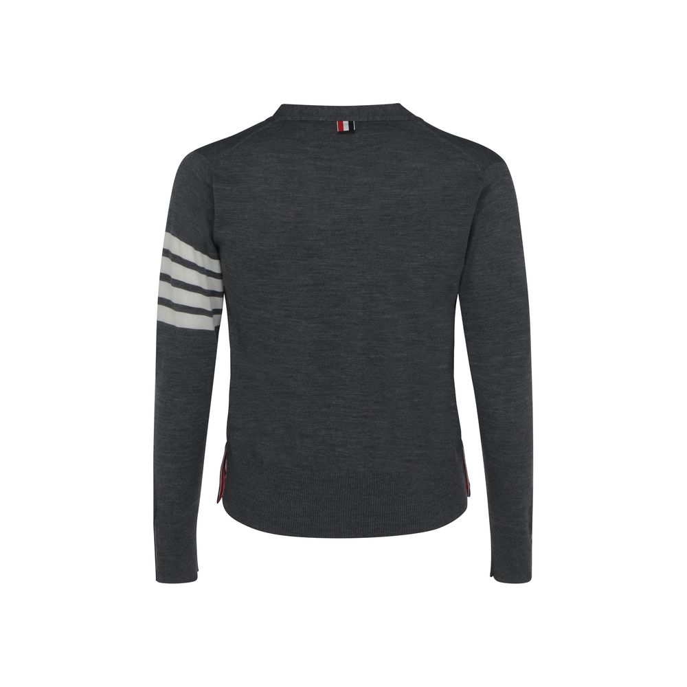 Gray Wool Cardigan