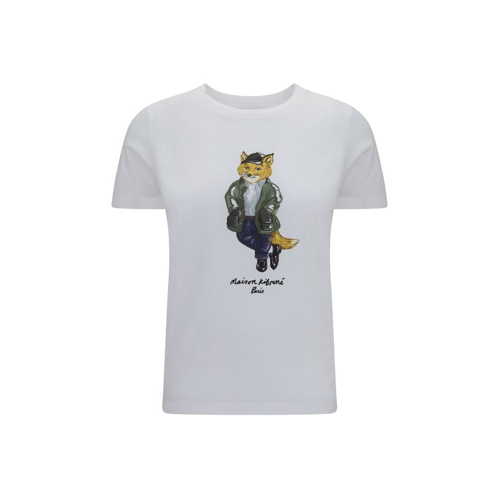 White Cotton Crewneck T-Shirt