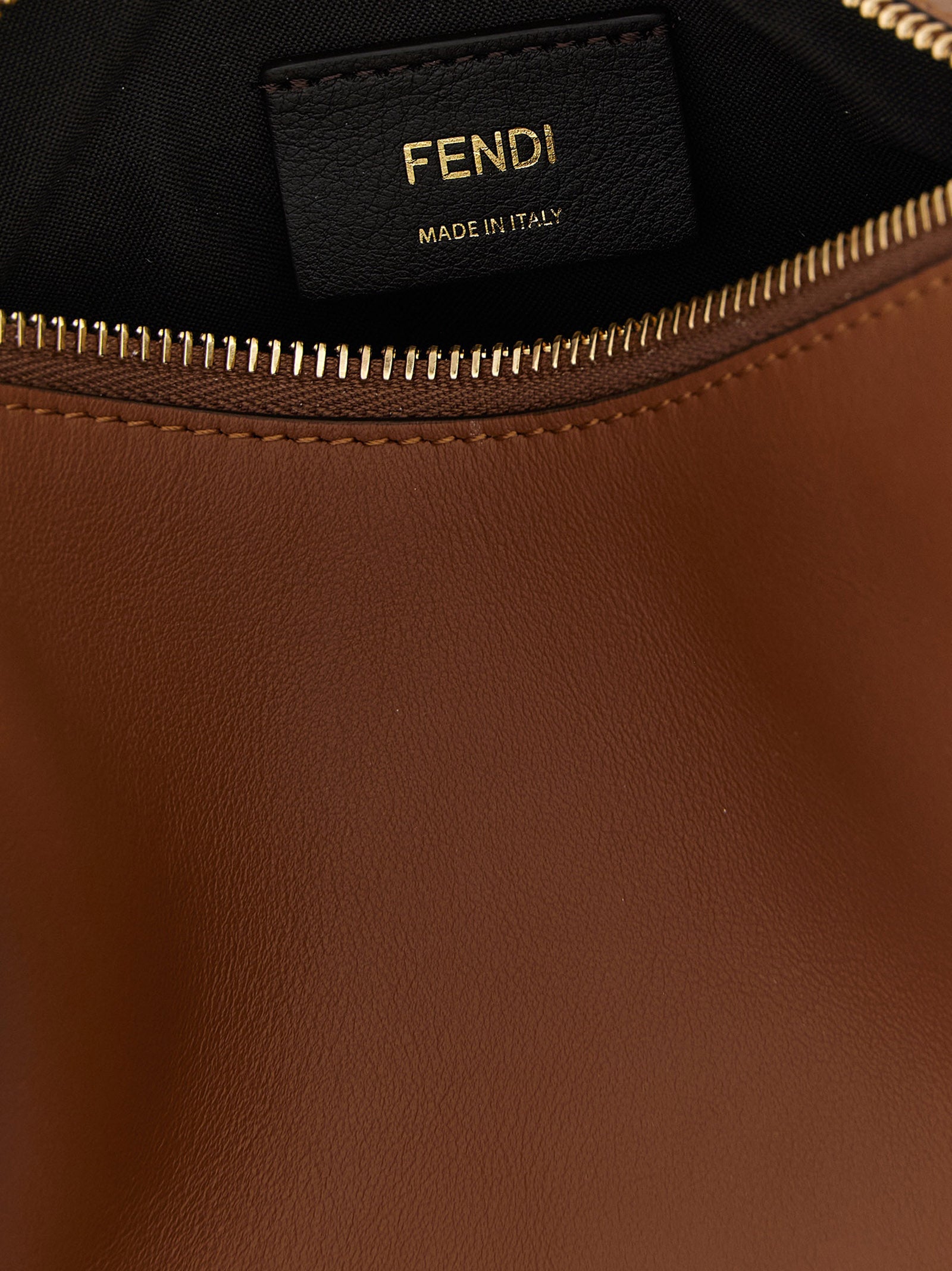Mini Brown Calfskin Fendigraphy Handbag