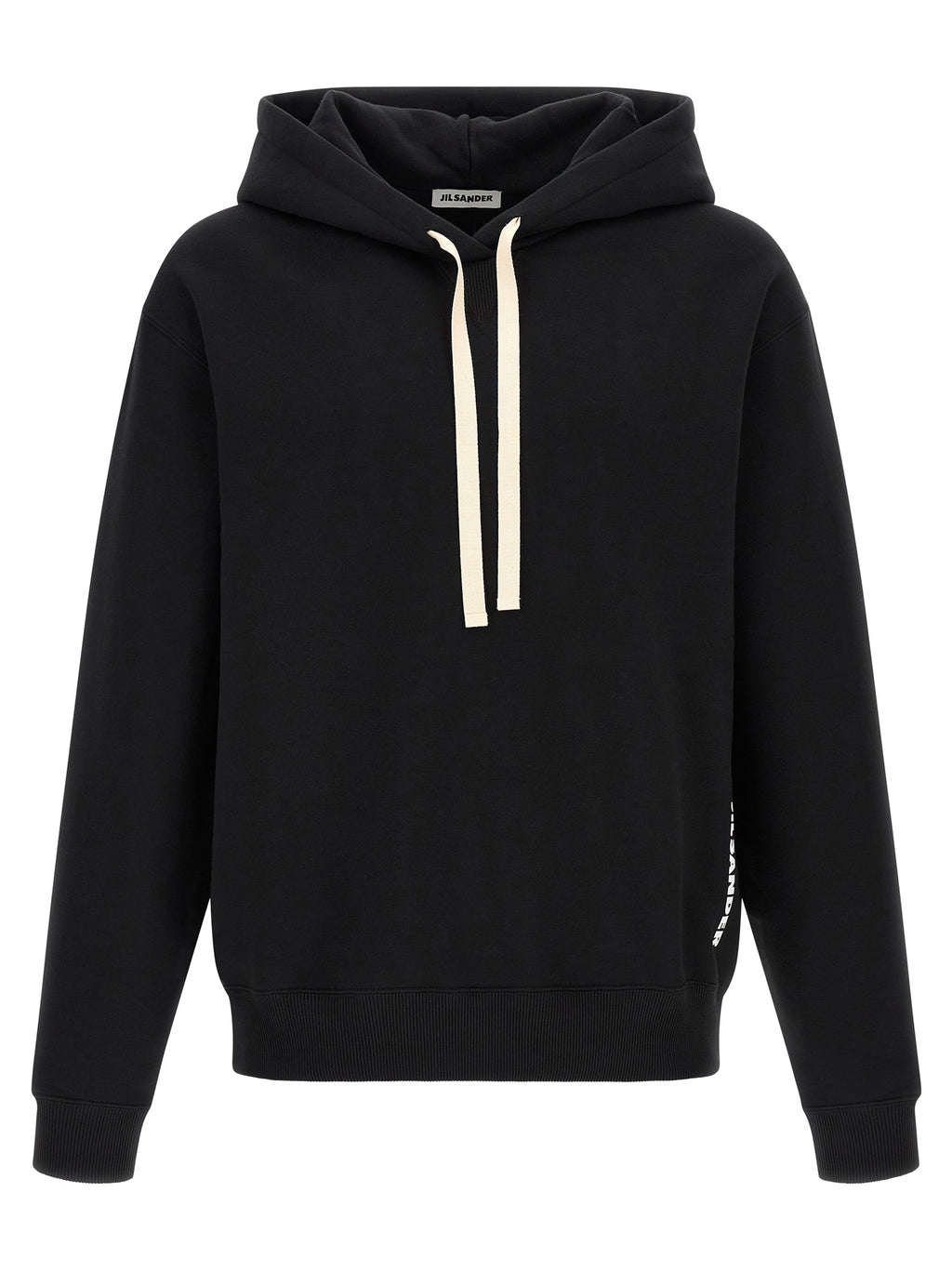 Black Cotton Hoodie