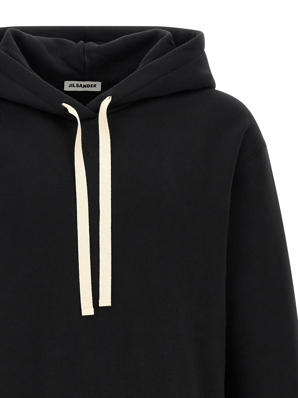 Black Cotton Hoodie