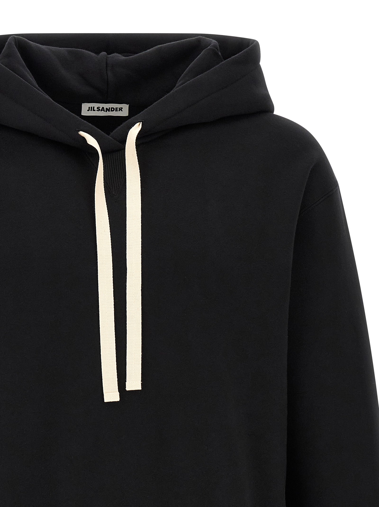 Black Cotton Hoodie