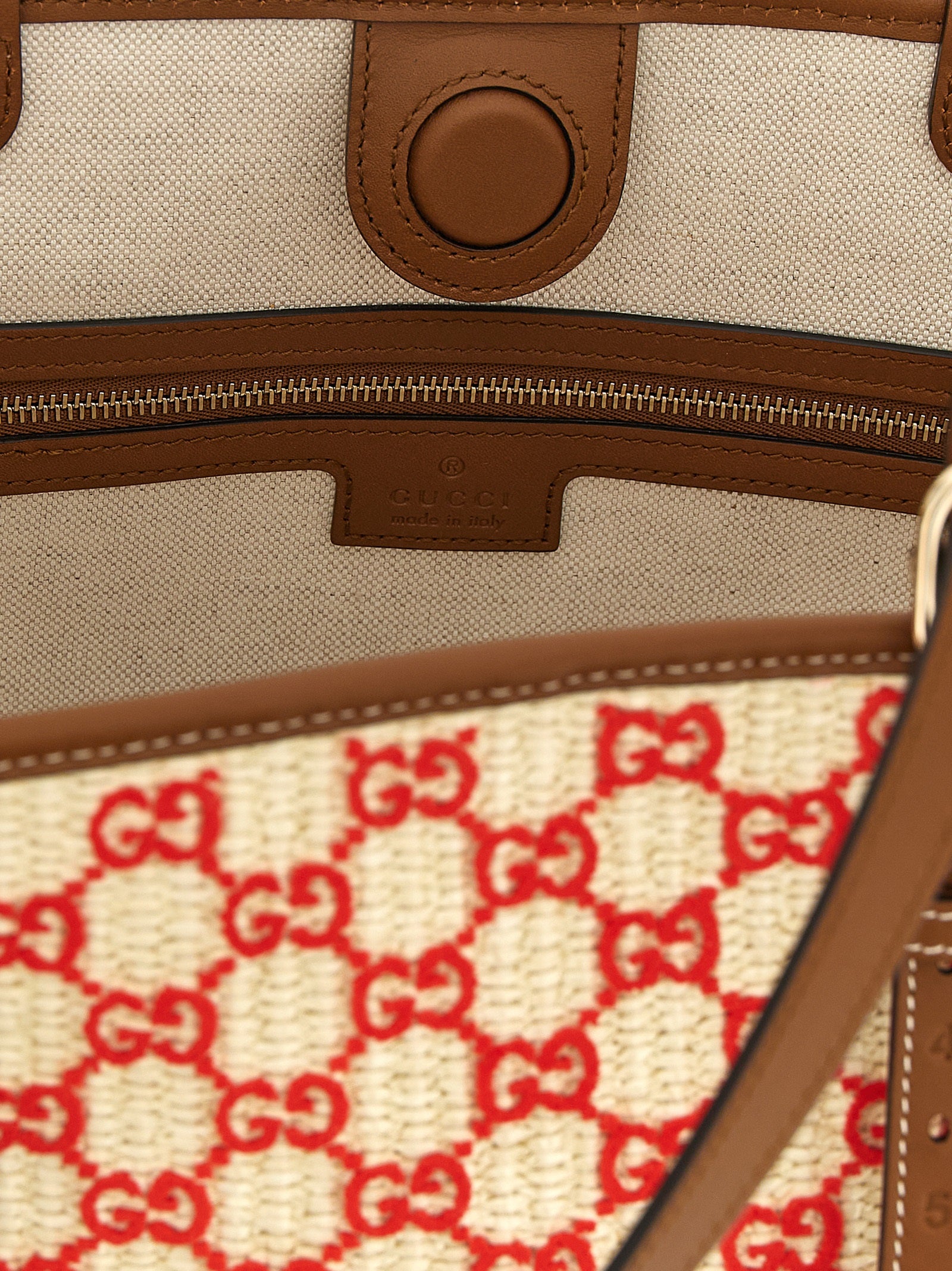 Multicolor Cotton GG Monogram Small Tote