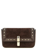 Dark Brown Calfskin Iride S Crossbody