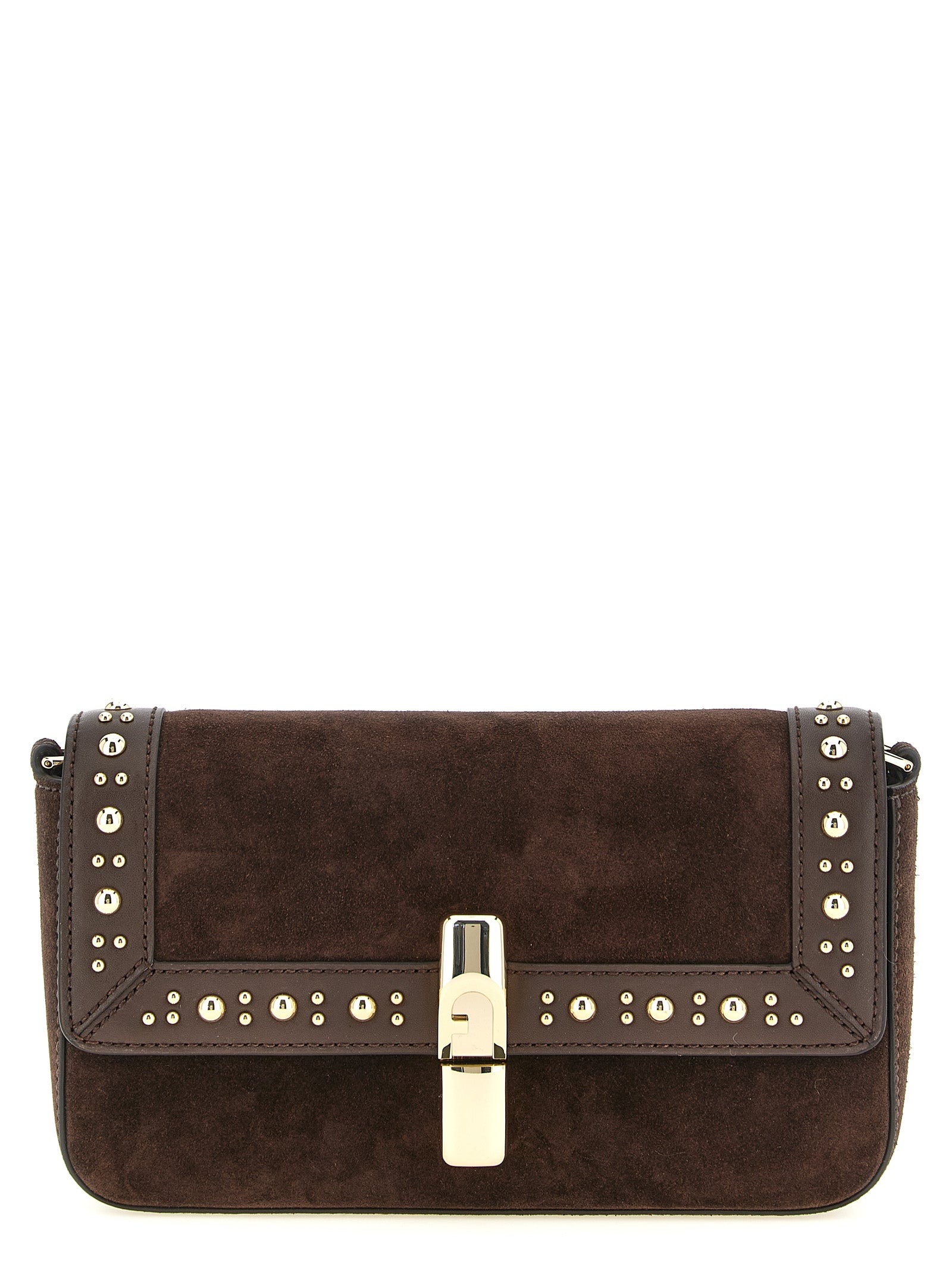 Dark Brown Calfskin Iride S Crossbody