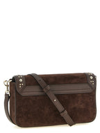 Dark Brown Calfskin Iride S Crossbody