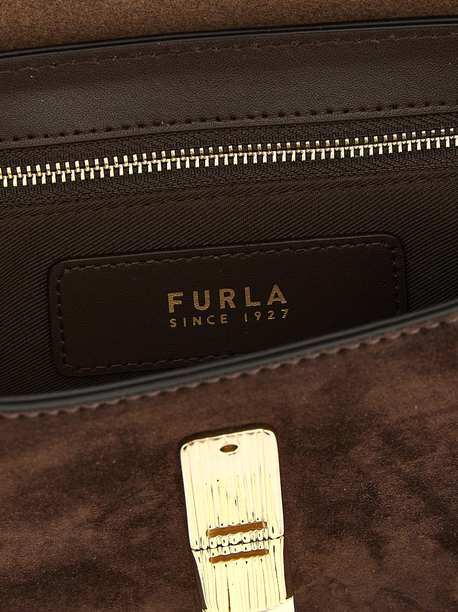 Dark Brown Calfskin Iride S Crossbody