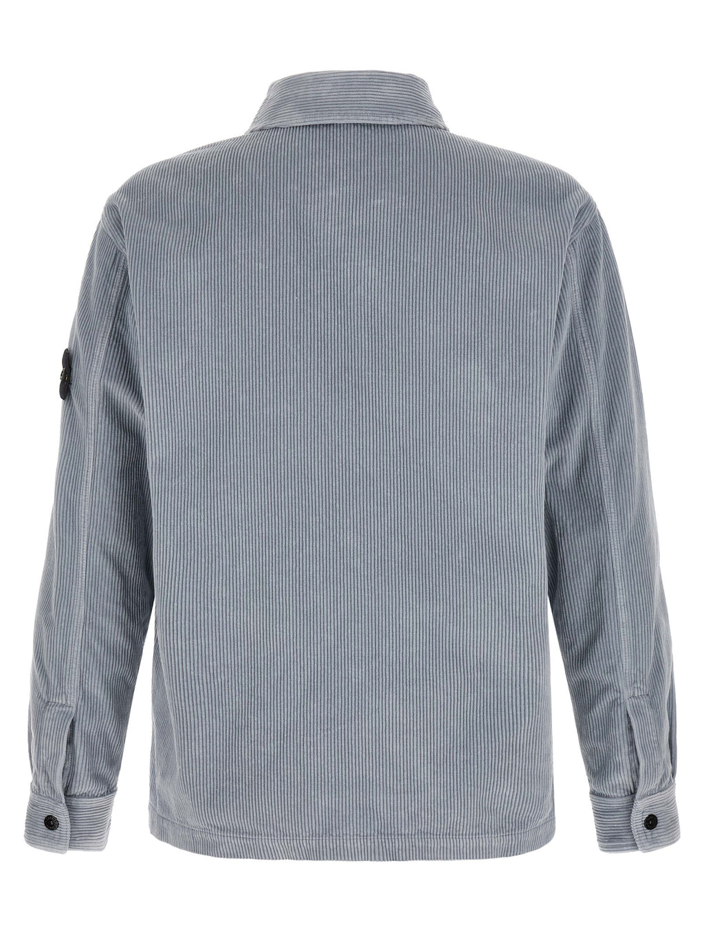 Gray Cotton Corduroy Overshirt