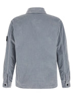 Gray Cotton Corduroy Overshirt