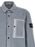 Gray Cotton Corduroy Overshirt