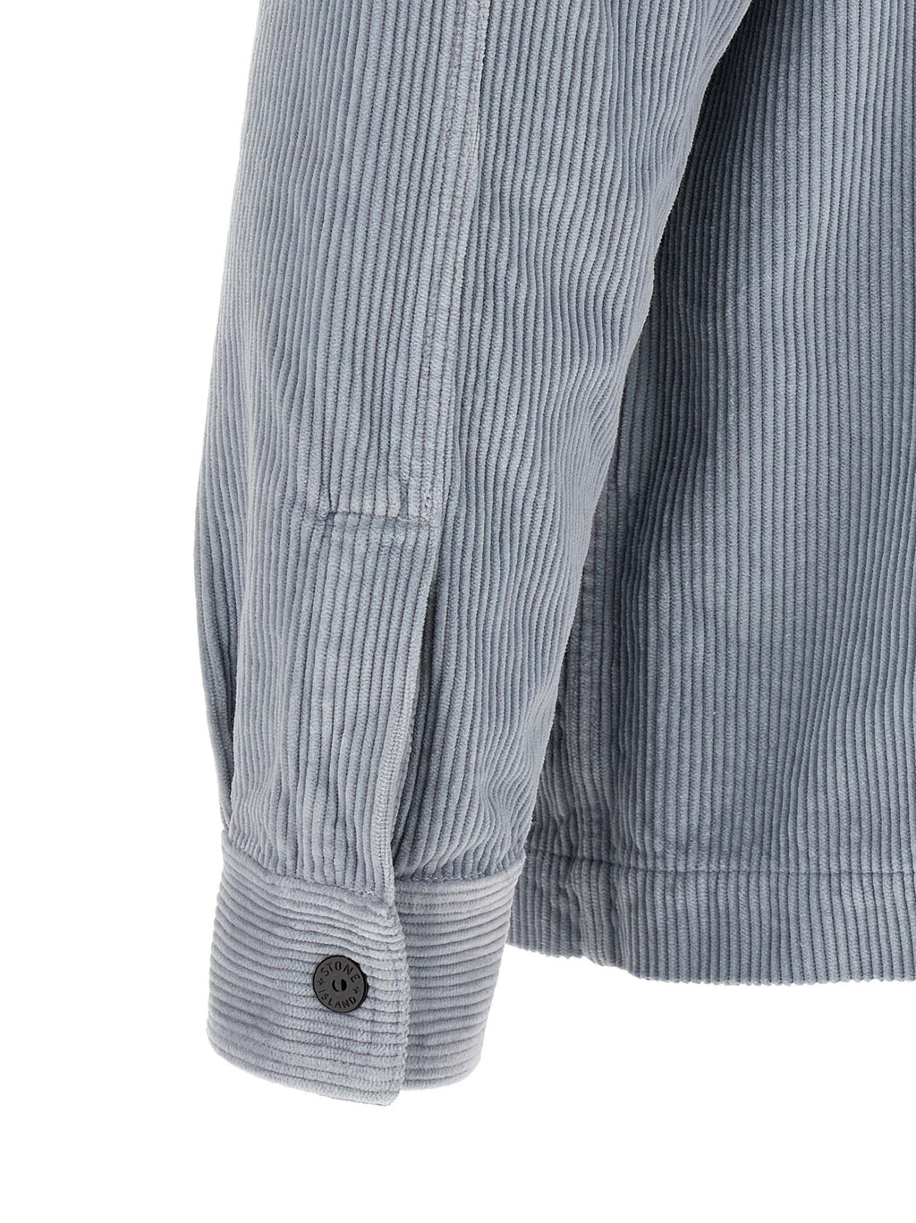 Gray Cotton Corduroy Overshirt