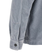 Gray Cotton Corduroy Overshirt