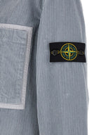 Gray Cotton Corduroy Overshirt