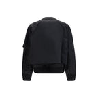 Cropped Cotton‑Nylon Hybrid Bomber