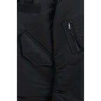 Cropped Cotton‑Nylon Hybrid Bomber