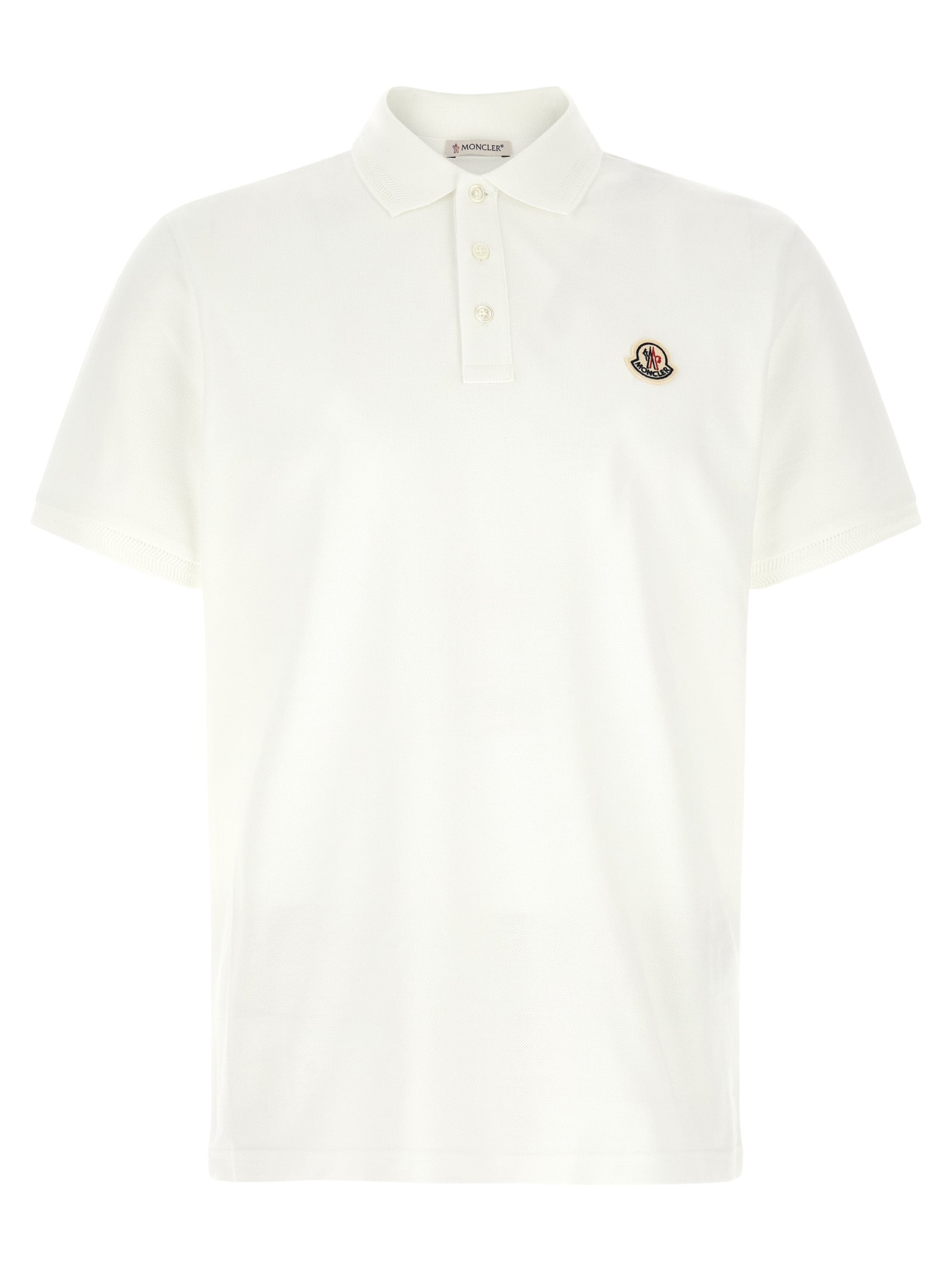 White Cotton Piqué Polo Shirt