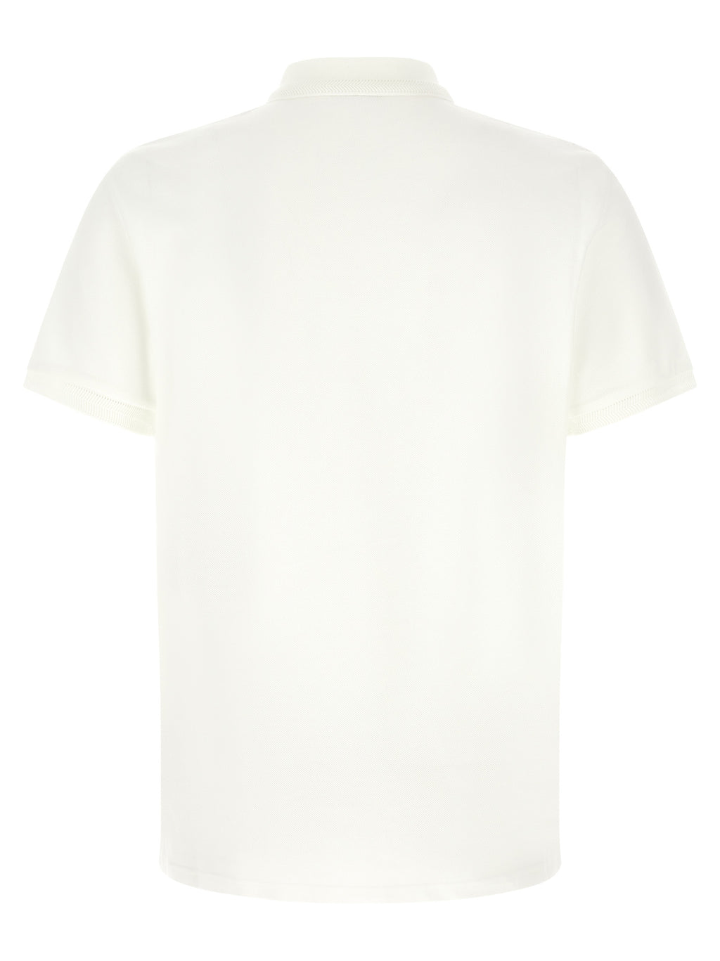 White Cotton Piqué Polo Shirt